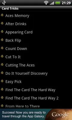 Card Tricks android App screenshot 0