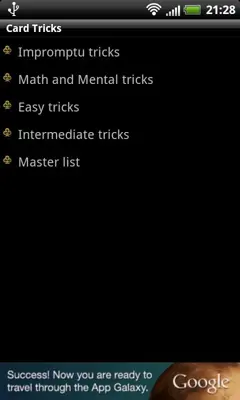 Card Tricks android App screenshot 1